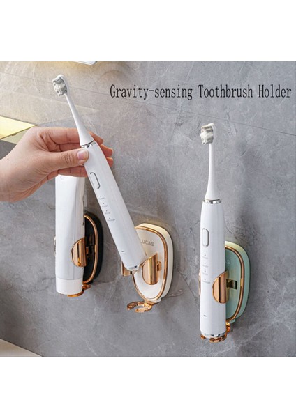Elektrikli Diş Fırçası Tutucu Tracess Stand Organizatörü Duvara Monte Diş Fırçası Tutucular Diş Macunu Tutucular Açık Yeşil Altın (Yurt Dışından) modelleri