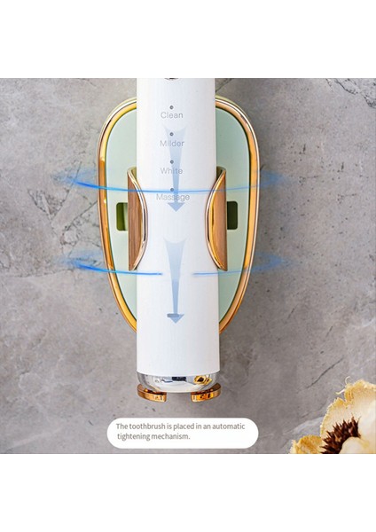 Elektrikli Diş Fırçası Tutucu Tracess Stand Organizatörü Duvara Monte Diş Fırçası Tutucular Diş Macunu Tutucular Açık Yeşil Altın (Yurt Dışından) fırsatları