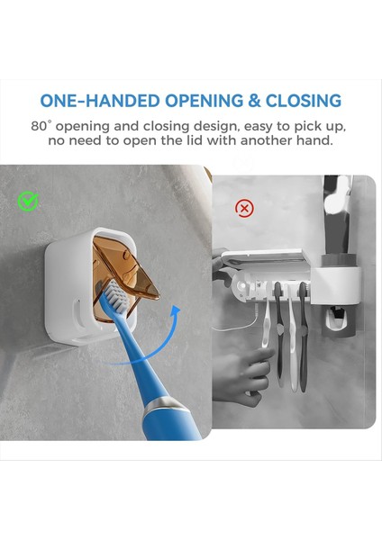 Tek Yuvalı Tasarımlı Banyo Için Diş Fırçası Tutucuları Aile Seyahat Çay Renk Için Tek Yuva Tasarım Tek Dağıtıcı Diş Fırçası Tutucu (Yurt Dışından) indirimleri