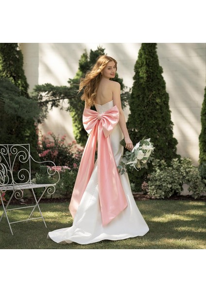 Oda Dekoru Için Büyük Pembeböceği, 40X24 Saten Şerit Kravat Doğum Günü Süslemeleri, Dev Pastel Pembe Asılı Duvar Dekoru (Yurt Dışından) fırsatları