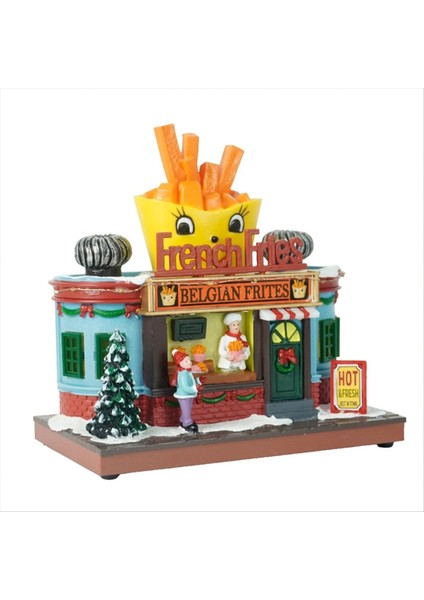 Karikatür Patates Kızartması Ev Dekorasyon Heykelcik LED Işıkları ile Pırıl Pırıl Pırıl Pırıl Pırıl (Yurt Dışından)