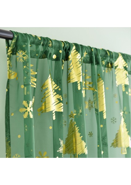 2 Adet Şenlikli Noel Perdeleri, Kar Tanesi ile Oturma Odası Için Pencere Perdeleri ile 52 &quot;w x 83.9&quot; L (Yurt Dışından) indirimleri