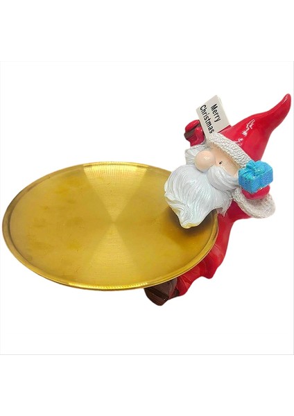 Noel Tepsisi Şeker Yemeği Santa Küçük Figürinler Boyin Dekor Tatil Tatil Tedavisi Kurabiye Fındık Atıştırmalık (Yurt Dışından)