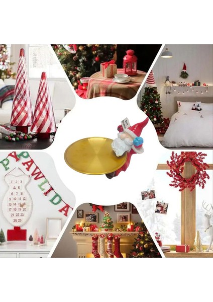 Noel Tepsisi Şeker Yemeği Santa Küçük Figürinler Boyin Dekor Tatil Tatil Tedavisi Kurabiye Fındık Atıştırmalık (Yurt Dışından) fiyatları