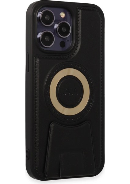 iPhone 13 Pro Max Kılıf Merkür Magneticsafe Standlı Kapak - Siyah fiyatları