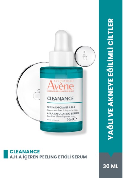 Cleanance A.H.A. Peeling Etkili Serum Lekeli Ciltler İçin 30 ml Laktik Asit İçerir