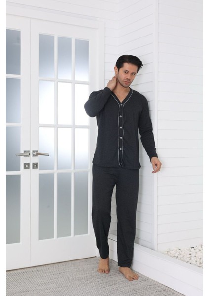 - Ercan Önden Düğmeli Siyah Erkek Pjm Tkm