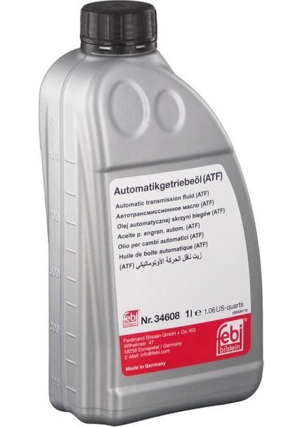 FBI34608 - Otomatik Şanzıman Yağı (Atf) Sarı - Febı