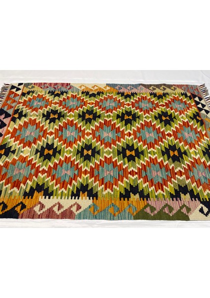 El Dokuma Afgan Yün Kilim Kök Boya fırsatları