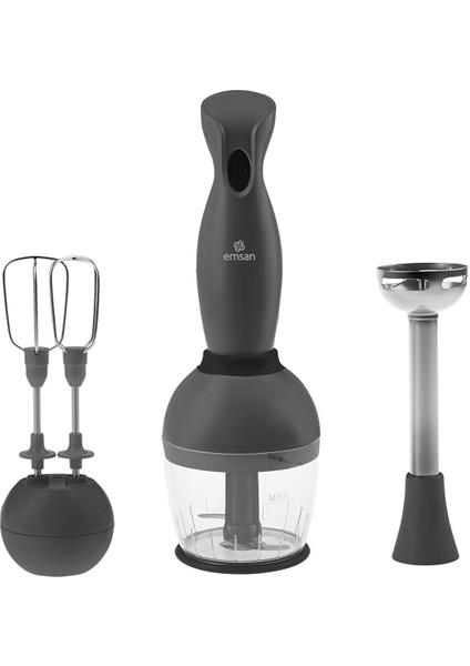 Emsan Profoodmix 3'lü Blender Set Space Gray 1000W fırsatları