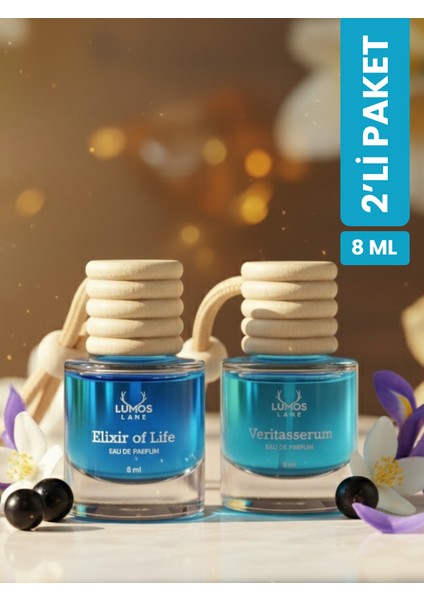 Elexir Of Life & Veritaserum Askılı Araç Kokusu 8ml | 2 Li Paket