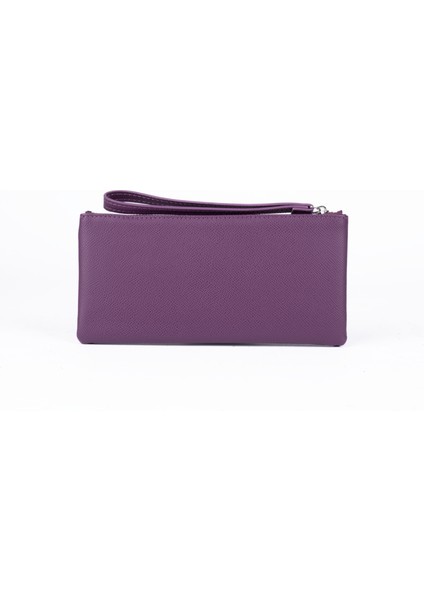 Kadın Vegan Suni Ithal Deri Bilek Askılı Cüzdan – Fermuarlı & Kartlıklı Portföy Şık Uzun Cüzdan