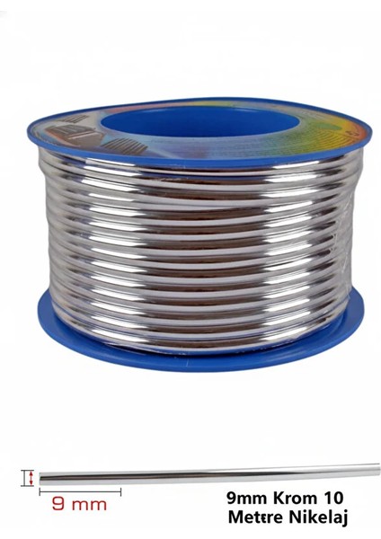 Volkswagen Caddy Uyumlu Yapışkanlı Krom Nikelaj Trim Şerit 9mm 10M – Araç ve Dekor Kullanımına Uygun