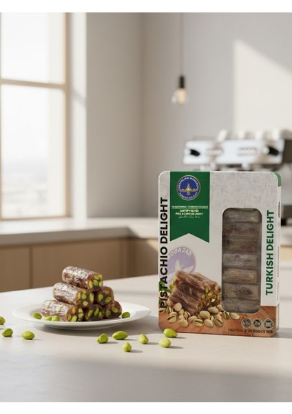 Antep Fıstıklı Lokum 125 gr – Taze, Yumuşak, Geleneksel Türk Lokumu – Özel Hediyelik Paket