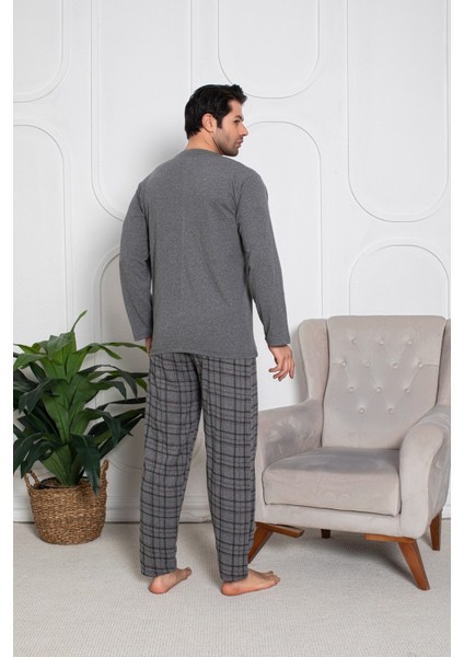Ercan Erkek Gri Üst Cepli Pijama Takımı indirimleri