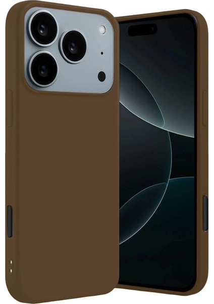 Apple iPhone 17 Pro First Silikon - Kahverengi modelleri