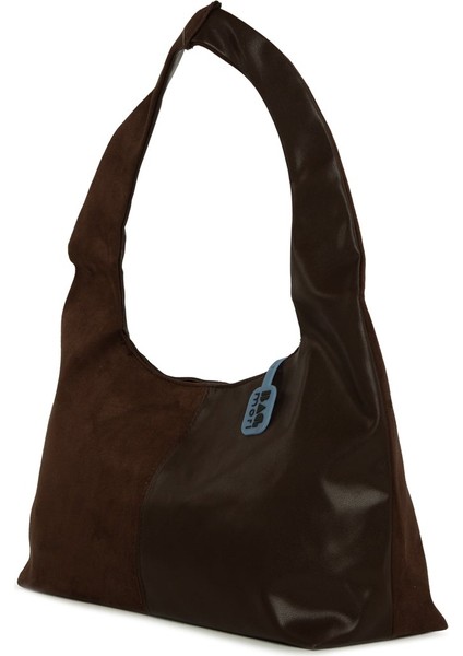 Kahverengi Süet Garnili Oval Omuz Çantası fiyatları