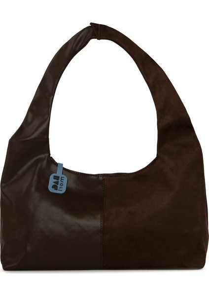 Kahverengi Süet Garnili Oval Omuz Çantası modelleri