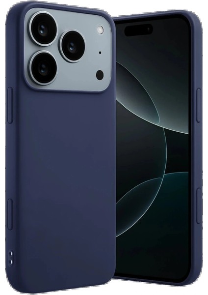 Apple iPhone 17 Pro Max First Silikon - Lacivert