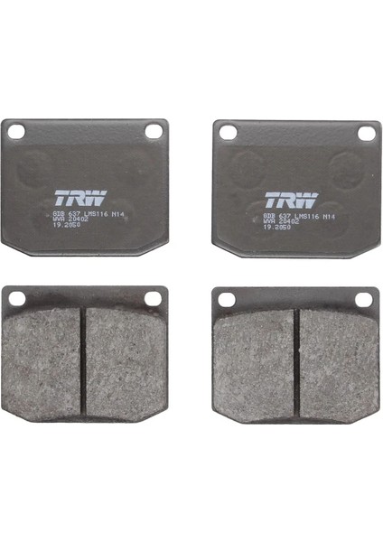 GDB637 - Fren Balatası Ön - Trw