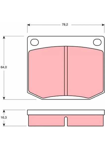 GDB637 - Fren Balatası Ön - Trw fiyatları