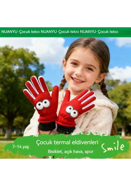 Çocuklar Için Kaymaz, Su Geçirmez, Karışımsız, Sıcak Tutan, Rüzgara Dayanıklı Eldiven (Yurt Dışından) fiyatları