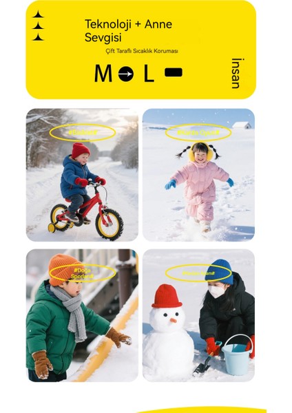 Çocuklar Için Kaymaz, Su Geçirmez, Karışımsız, Sıcak Tutan, Rüzgara Dayanıklı Eldiven (Yurt Dışından) modelleri