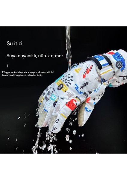 Çocuklar Için Kışlık Rüzgar ve Soğuktan Koruyan Bisiklet ve Kayak Eldivenleri (Yurt Dışından) fırsatları