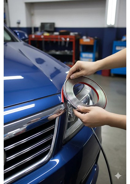 Hyundai Accent Uyumlu Yapışkanlı Krom Nikelaj Trim Şerit 9mm 10M – Araç ve Dekor Kullanımına Uygun modelleri