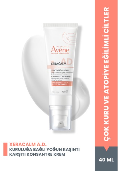 Xeracalm A.d Kuruluğa Bağlı Yoğun Kaşıntı Karşıtı Konsantre Krem 40 ml