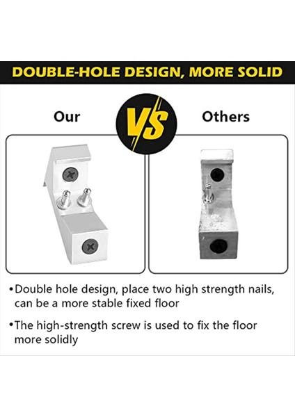 Gıcırtılı Zemin Onarım Kiti Zemin Onarım Aracı Alt Zemini Parantezlere Yeniden Bağlar ve Gıcırtılı Zemin Seslerini Ortadan Kaldırır 6pcs (Yurt Dışından) fiyatları