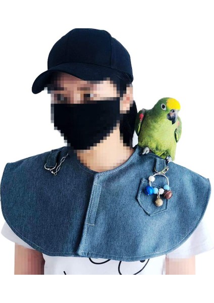 Parrot Anti Scratch Omuz Koruyucu Asmak Kuş Halen ve Oyuncaklar Çok Fonksiyonlu Evcil Hayvan Omuz Pedi Bezi Şal Kockatiels Lovebird-Blue (Yurt Dışından) fiyatları