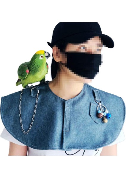 Parrot Anti Scratch Omuz Koruyucu Asmak Kuş Halen ve Oyuncaklar Çok Fonksiyonlu Evcil Hayvan Omuz Pedi Bezi Şal Kockatiels Lovebird-Blue (Yurt Dışından) indirimleri
