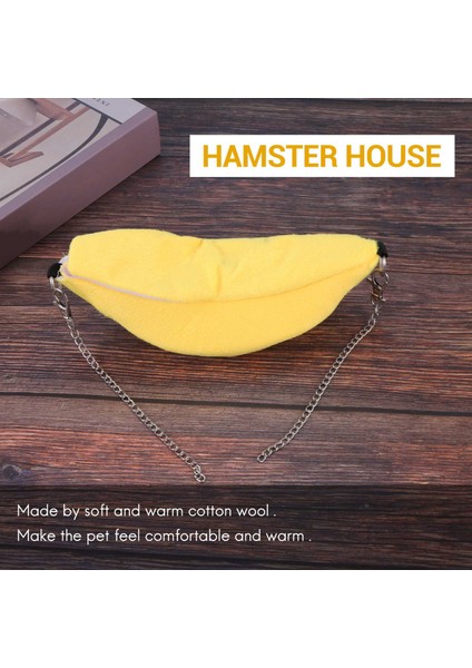 Pet Muz Yatak Hamster Yatak Evi Hammock Küçük Hayvan Yatağı Ev Kafesi Nest Hamster Aksesuarları (Yurt Dışından) fırsatları