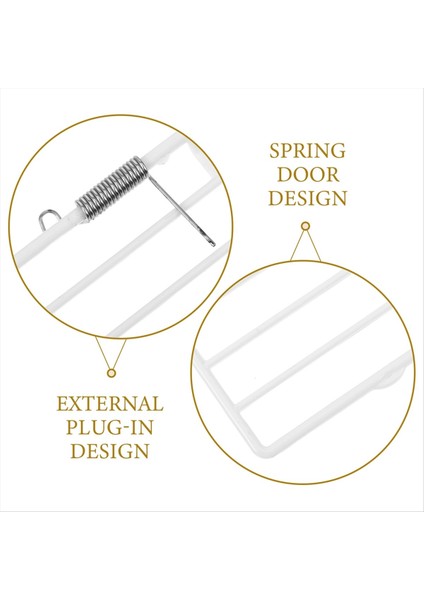 Kuş Kafesi Aksesuarları Yemek Kutusu Sabit Kapı Yay Kapısı Yedek Kapı Aksesuarları Yay Teli (Yurt Dışından) indirimleri