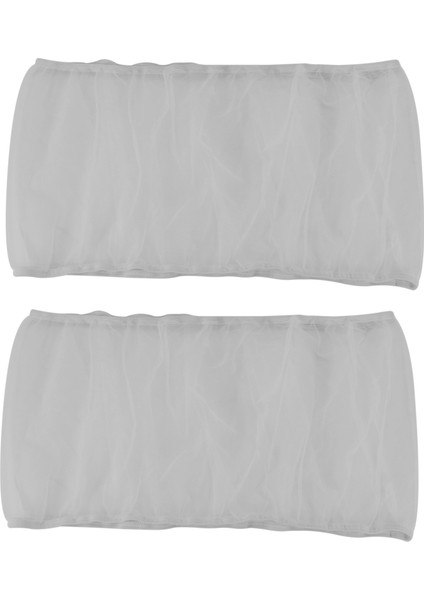 2x Kuş Kafesi Kapak Tohumu Catcher Kuş Kafesi Mesh Net Kapak Etek Koruyucusu (Beyaz-M) (Yurt Dışından)