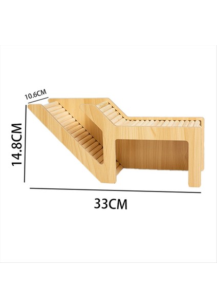 Yıkanabilir Hamster Gizli Ahşap Hamster Evi Kaya Tırmanışı ile Küçük Evcil Hayvan Kalesi Cüce Fare Evcil Hayvan Basit Tünel (Yurt Dışından) fırsatları