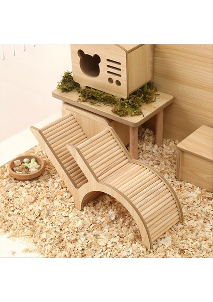 Yıkanabilir Hamster Gizli Ahşap Hamster Evi Kaya Tırmanışı ile Küçük Evcil Hayvan Kalesi Cüce Fare Evcil Hayvan Kemer Köprü Tüneli (Yurt Dışından) modelleri