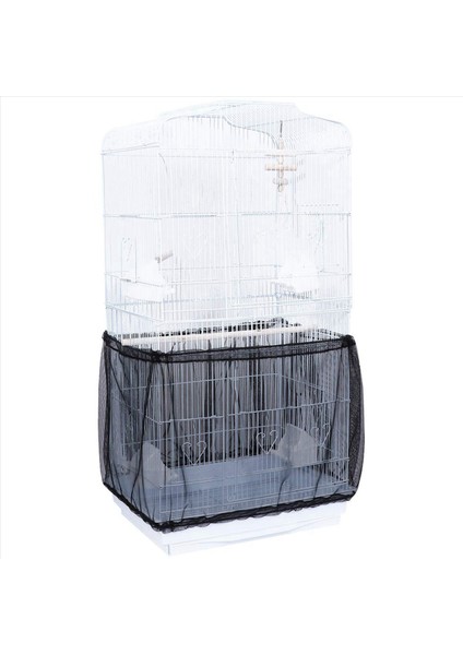 3x Kuş Kafesi Kapak Tohumu Yakalayıcı Kuş Kafesi Naylon Örgü Net Kapak Etek Koruyucusu (Siyah) (Yurt Dışından) fiyatları