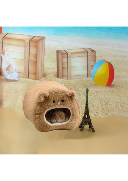 Sıçanlar Hamster Kış Sıcak Asma Kafes Hammock Küçük Kürklü Hayvanlar Için Yatak Mat Ile Sevimli Ayı Ev (Yurt Dışından) fırsatları