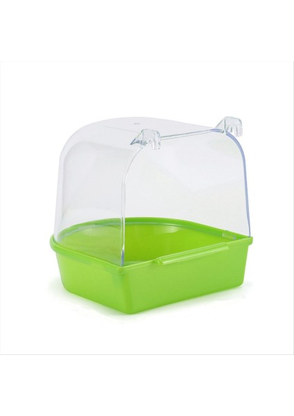 Parrot Asılı Küvet Kolay Kurulum Kanarya Kafes Aksesuarları Evcil Kuş Banyosu Kutusu Papaz Su Duş Kasesi Kuş Kafesi B (Yurt Dışından)