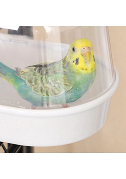 Parrot Asılı Küvet Kolay Kurulum Kanarya Kafes Aksesuarları Evcil Kuş Banyosu Kutusu Papaz Su Duş Kasesi Kuş Kafesi B (Yurt Dışından) indirimleri