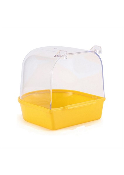 Parrot Asma Küvet Kurulumu Kolay Canary Kafes Aksesuarları Pet Kuş Banyo Kutusu Parrot Su Duş Kasesi Kuş Kafesi C (Yurt Dışından)