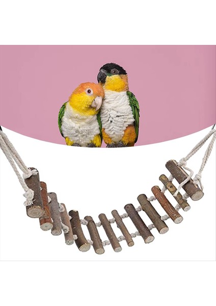 Ahşap Papağan Hamster Tırmanma Merdiven Kuş Levrek Evcil Kuş Kafesi Aksesuarları Için Oyuncaklar Papağan Hamak Salıncak (Yurt Dışından) modelleri