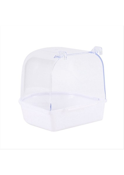 Parrot Asma Küvet Kolay Kurulumu Kanarya Kafes Aksesuarları Pet Kuş Banyo Kutusu Parrot Su Duş Kuş Kafesi A (Yurt Dışından)