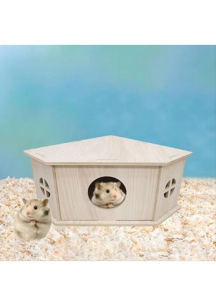 Kirpi Ev Küçük Hayvan Habitat Ahşap Gizle Kulübe Gizli Oyun Alanı Küçük Hayvan Habitat Sağlıklı Doğal Evcil Hayvan Malzemeleri (Yurt Dışından) modelleri