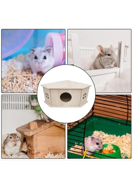 Kirpi Ev Küçük Hayvan Habitat Ahşap Gizle Kulübe Gizli Oyun Alanı Küçük Hayvan Habitat Sağlıklı Doğal Evcil Hayvan Malzemeleri (Yurt Dışından) fırsatları