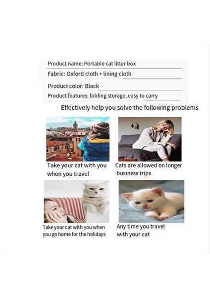 Kapaklı Taşınabilir Çöp Kutusu Sızdırmazlık Koşullu Katmanlı Kedi Çöp Kutusu Seyahat Otel Konaklamaları ve Yol Gezi Için Harika (Yurt Dışından) fırsatları