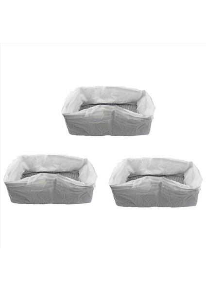 30 Adet Yeniden Kullanılabilir Kedi Filtresi Eller Serbest Evcil Hayvan Kedi Astarları Elastik Kum Torbası Filtre Hijyenik Çöp Kutu Astarları L (Yurt Dışından)