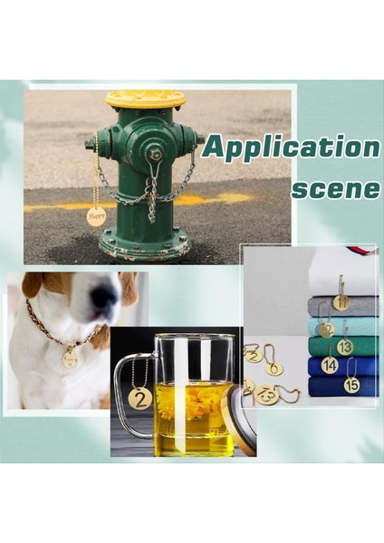 50PCS 1 Inç Yuvarlak Pirinç Etiketler 50PCS ile 2 4mm Top Zincirleri Bitkiler Için Kapı Anahtarları Bitkiler Diy El Sanatları Takı Yapımı (Yurt Dışından) fırsatları